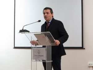 José María Bellido, Alcalde de Córdoba, en acto de entrega de Certificación ACSA en Futuro Singular Córdoba
