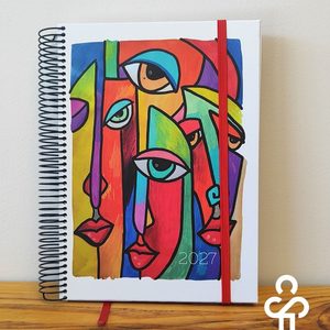 MOD: Agenda Anual Cubismo roja